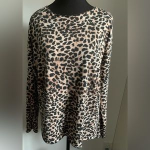 Amisu leopard long sleeves top